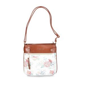 Fiorelli Women's Lila Crossbody Handbag, Floral, Front Zip Pocket, Slip Back